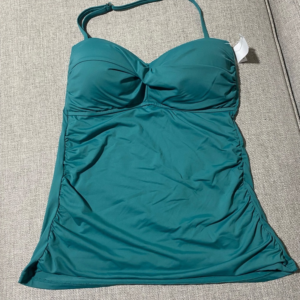 Anne Cole Teal One-Piece Swimdress